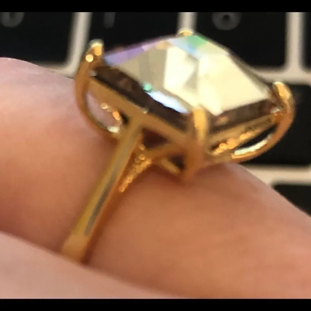 Swarovski authentic crystals Ring Gold plated